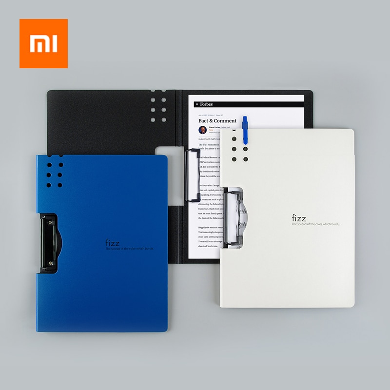 Xiaomi Fizz Horizontal A4 Folder 7colors Matte Texture Folder Portable Pad Portable Pen Tray Office Metting File Pocket 2 types