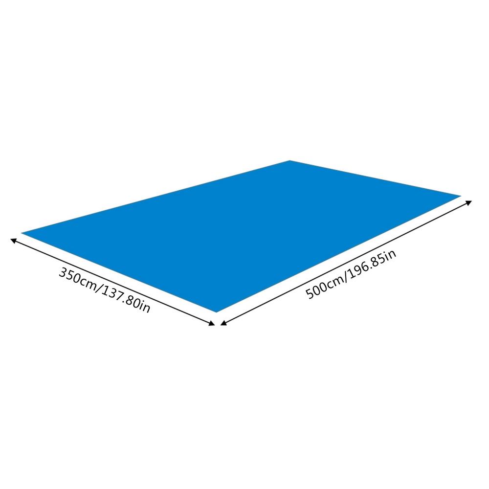Multi Sizes Pool Ground Mat Cover Large Size Swimming Pool Ground Cloth Rectangular Dustproof Floor Cloth Mat Cover For Pool: green