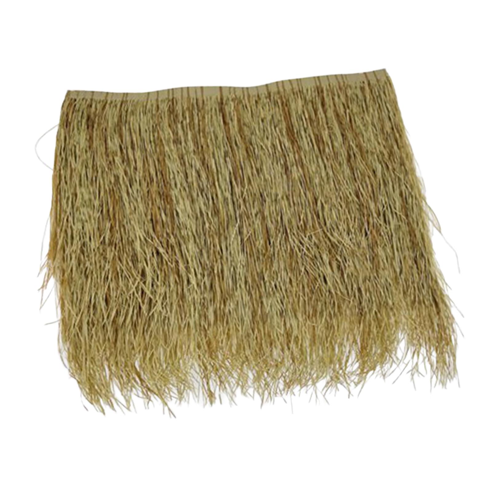 Palm Thatch Roll PETG Palm Thatch Runner Roll Straw Mats 50cmx47cm Grass Skirting Roof for Commercial Huts Tiki Bar Party Home: Deep Sapphire