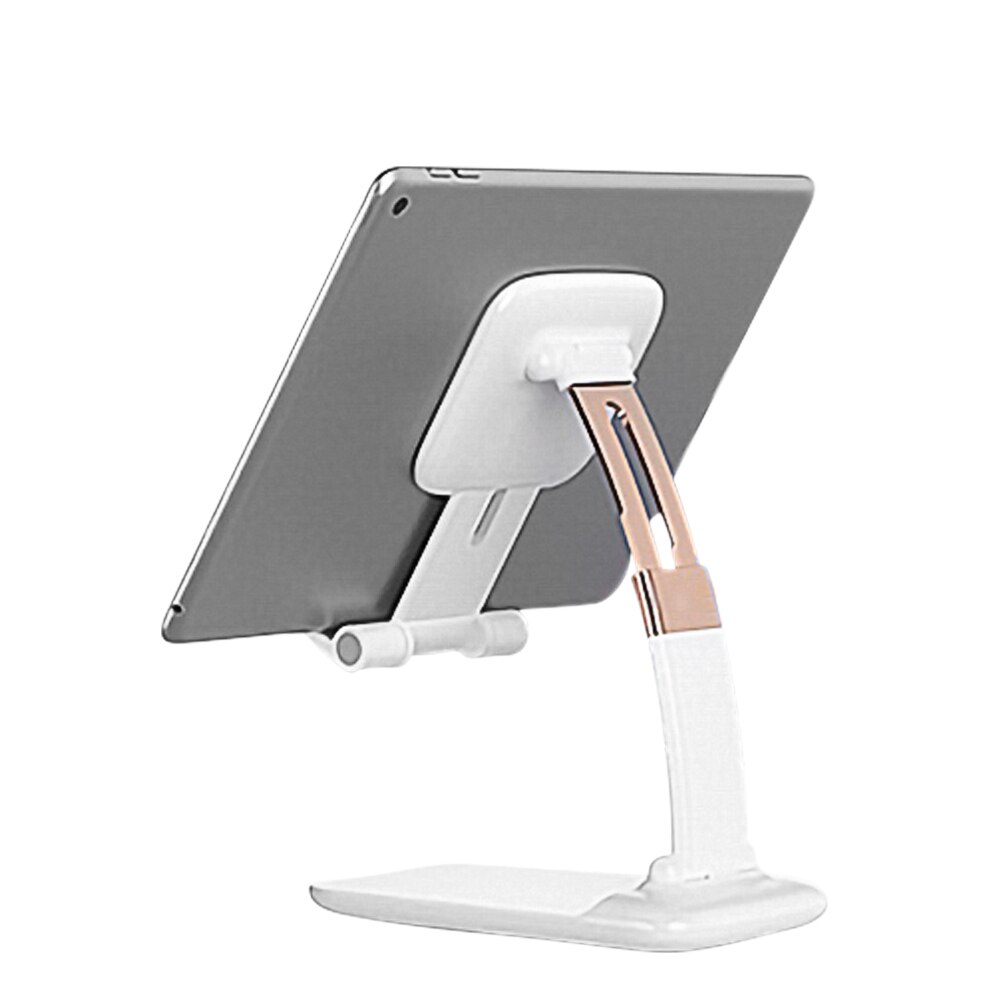 Tablet-halterung für ipad (9.7 , 10.2 10.5 11 zoll), verstellbarer desktop-ständer für xiaomi und samsung: Weiß