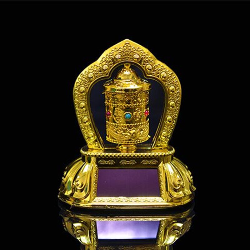 XJU-Car Solar Energy Prayer Wheel, Tibetan Tibet Buddhist Solar Energy Prayer Wheel For Car Interior Decoration 0905 - View #10