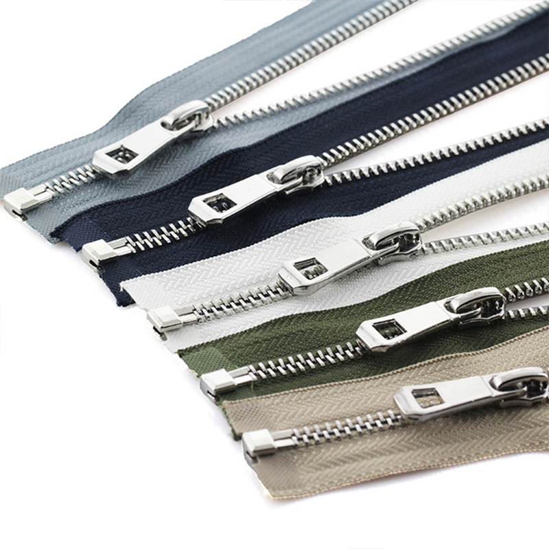 5# 55/65/75cm Open-End Auto Lock Metal Zipper Diy Handcraft For Clothing Pocket Garment Shoes Bags Sewing Accessori