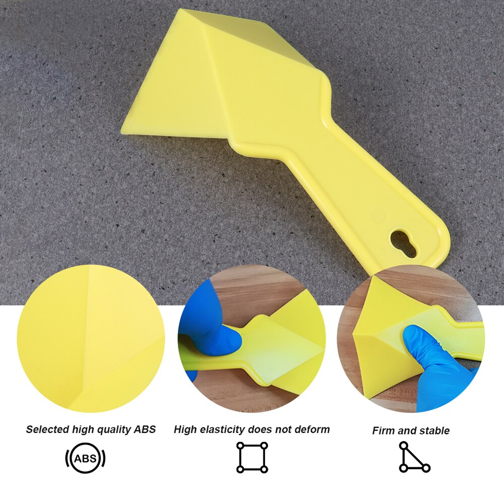 10Pcs Gipsplaten Hoek Schraper Finisher Schoonmaken Stucwerk Verwijdering Builder Tool Voor Thuis (Geel)
