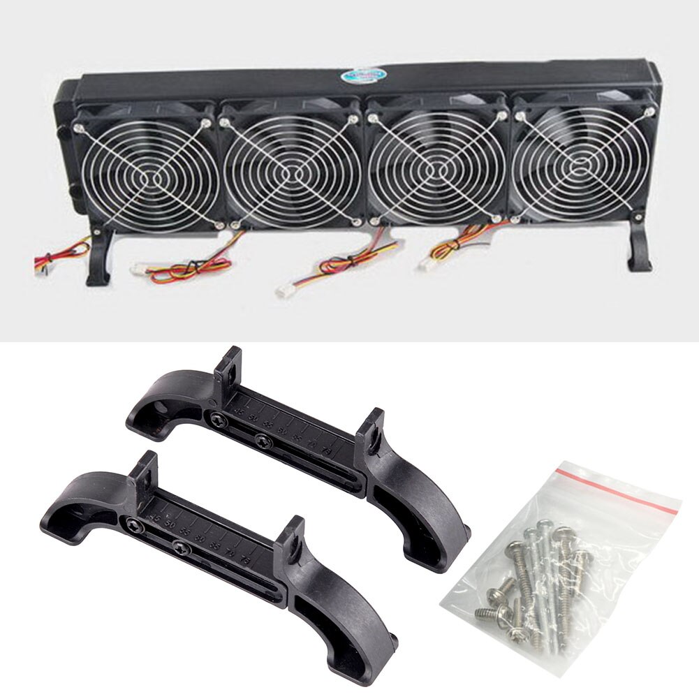2 stk  r45 holdbar nylon computer radiator vandkøler skrivebord universal fast til pc varmeveksler beslag nem installation ekstern