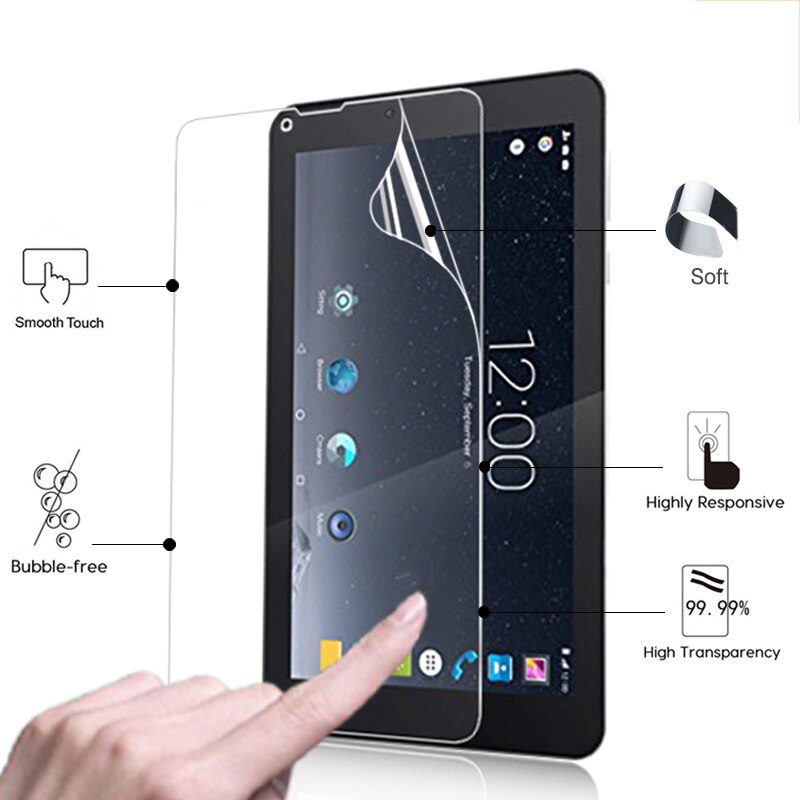 Premium Hd Lcd Glossy Screen Protector Film Voor Dragon Touch S7 7.0 "Tablet Front High Clear Screen Beschermende Cover + Gereedschap