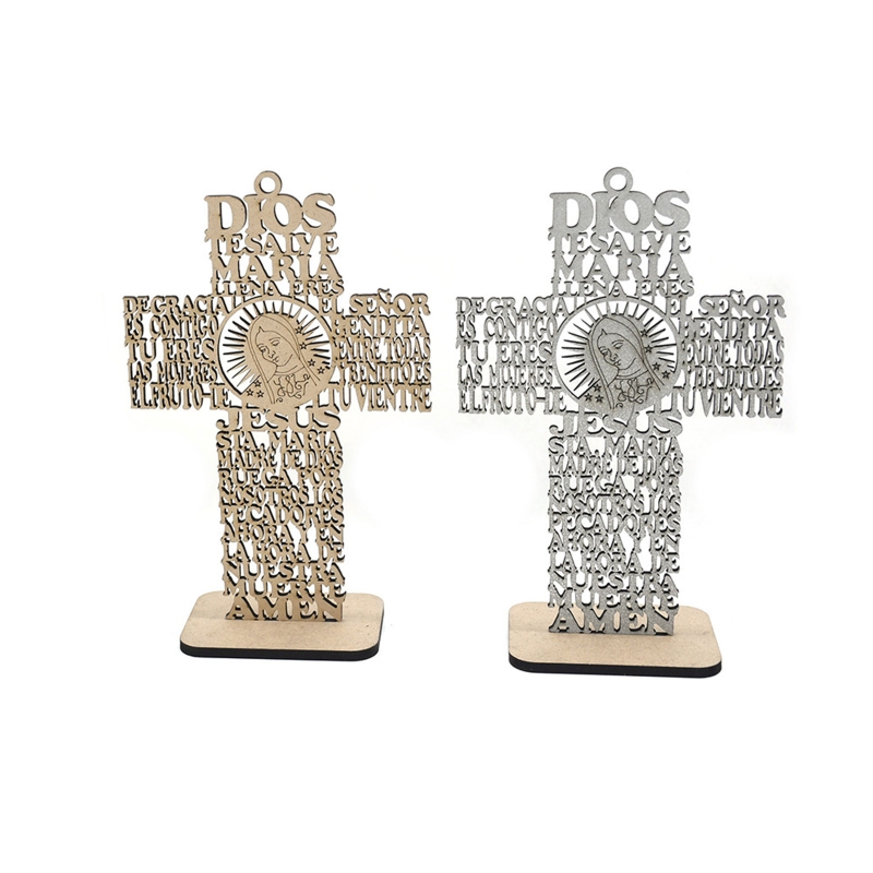 Handgemaakte Kruis Religieuze Kruis Decor Houten Kruis Home Decor Hand Gesneden Muur Kruisen Voor Woonkamer Nursery Wedding