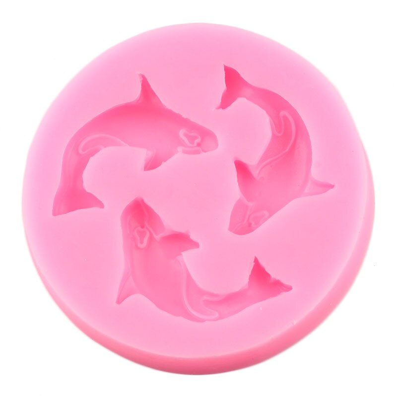 Killer Whale Silicone Mold Dolphin Cupcake Topper Fondant Cake Decorating Tools Jewelry Resin Clay Candy Chocolate Gumpaste Mold