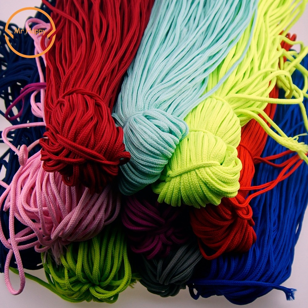 6mm 14 kleur hoge sterkte Handgemaakte thuis DIY Touw Geweven polyester fiber snoeren woonaccessoires Craft