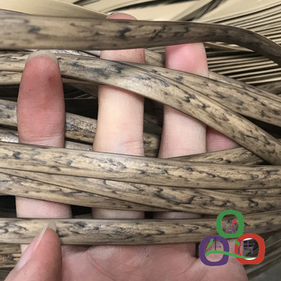 70Meters(500g) Width:8mm Coffee Gradient Flat Synthetic Rattan Weaving Material Plastic Knit Repair Chair Table PE Rattan