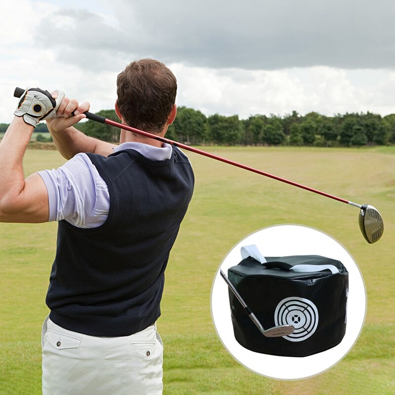 Golf Power Impact Swing Aid Bag Practice Training Smash Hit Strike Bag Trainer Exercise Package Multi-function Aids