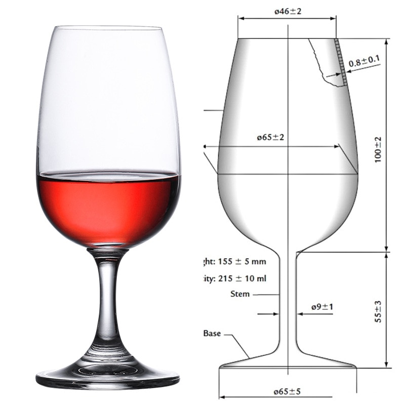 125ml 220ml ISO Level Red Wine Tasting Glass Party Winetaster Special Use Crystal Goblet Cup Whisky Brandy Snifter