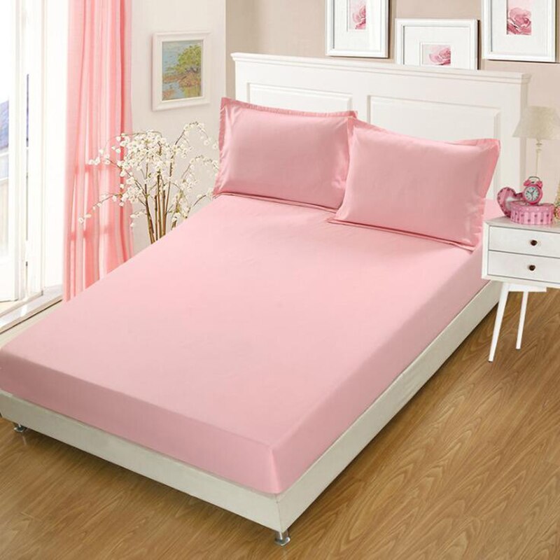 Simmons Dedicated Non-slip Simmons Mattress Protector Mite Sheet Waterproof Mattress Protector Bed Cover: Pink jade / 200x220cm