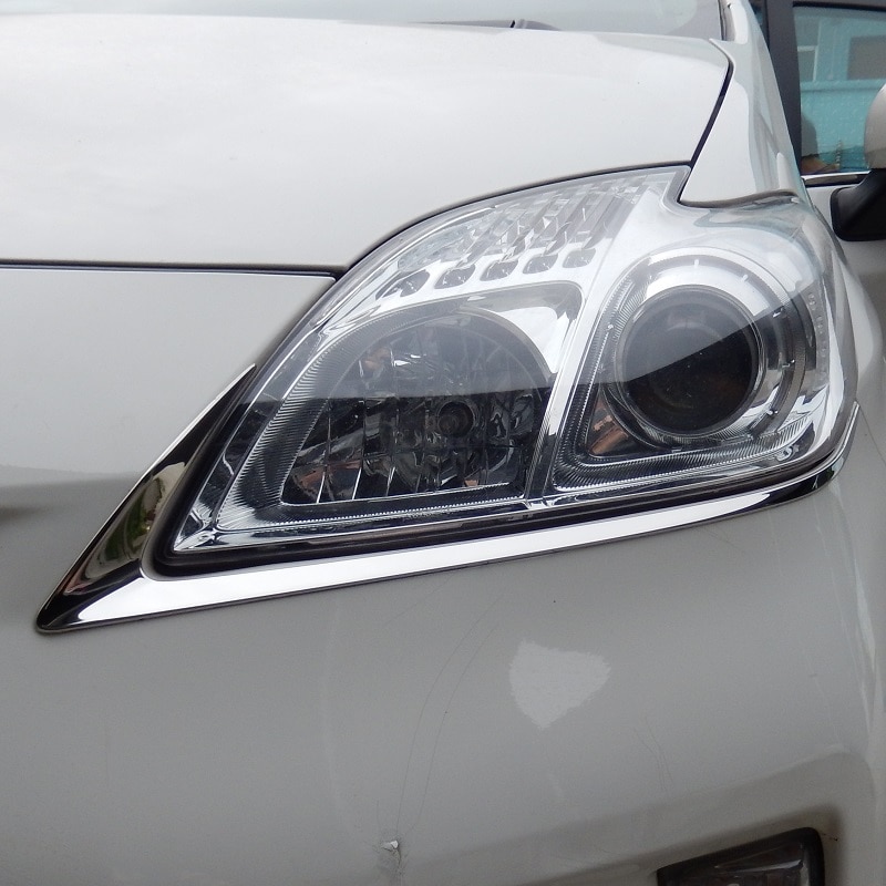 Voor Toyota Prius Koplamp Decoratie Stickers Koplamp Bescherming Strip Verchroomd Bescherming Decoratie Accessoires