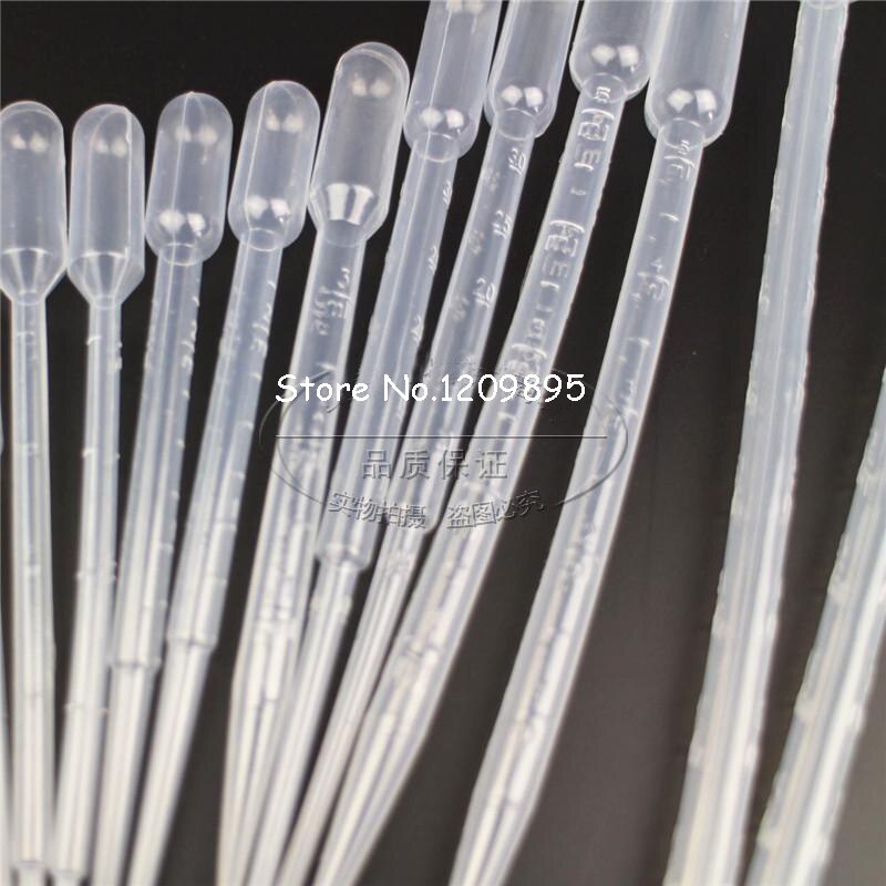 50 stks/partij 0.2/0.5/1/2/3/5/10/Pasteurpipet Makeup Tools laboratorium Wegwerp Afgestudeerd Pasteurpipet Polyethyleen Dropper
