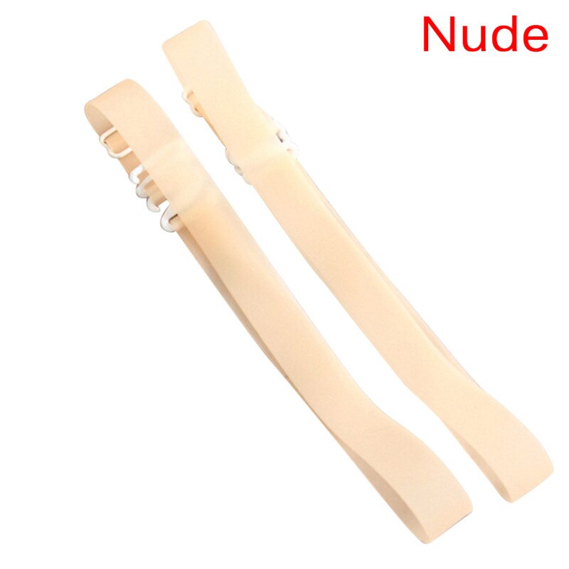 Onzichtbare, transparante beha-bandjes, zacht, 4 paar, maximale lengte 65 cm, transparant, reservebeha, schouderbanden, antislip, verstelbare beha- bandjes voor vrouwen, zonder bandjes, transparant, 12