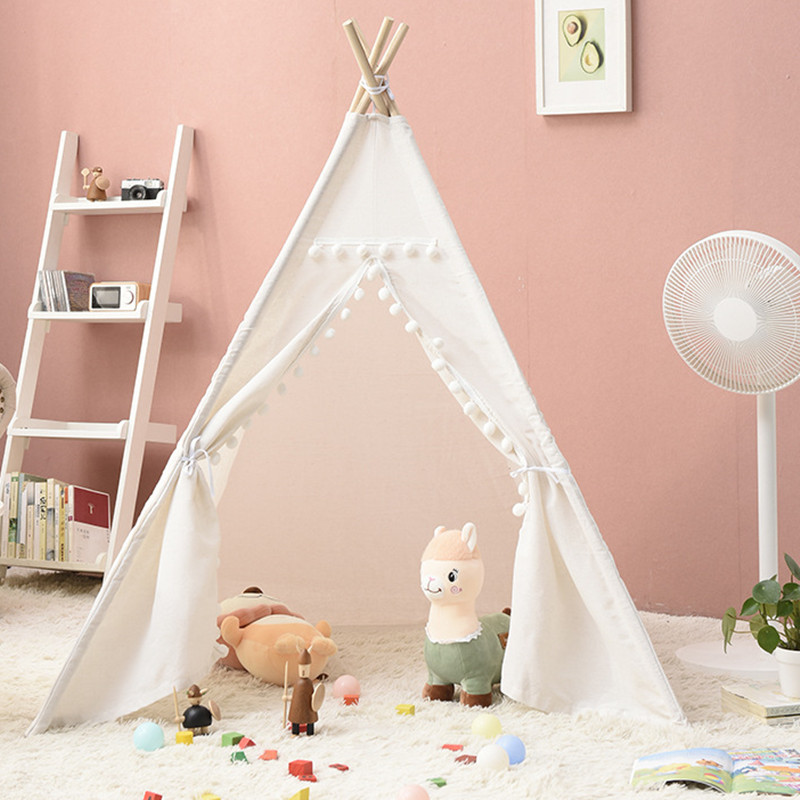 Tienda tipi para niños, tienda portátil Tipi Infantil, casa para niña, Cabana, tienda de campaña para niño, decoración, alfombra, luces LED