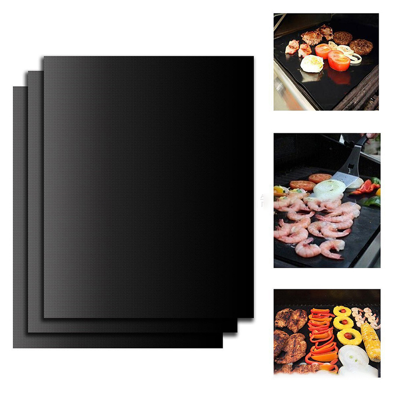 Non-stick BBQ Mat Barbecue Bakken Pad Herbruikbare Teflon Koken Plaat 33x40cm Kookgerei BBQ Party