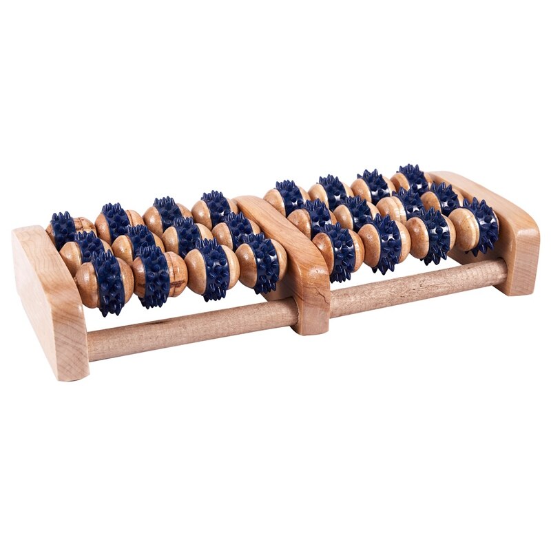 -massage rubberen wiel stimuleert de voet houten massager rolwiel voet - onderste acupunctuur gezondheidszorg