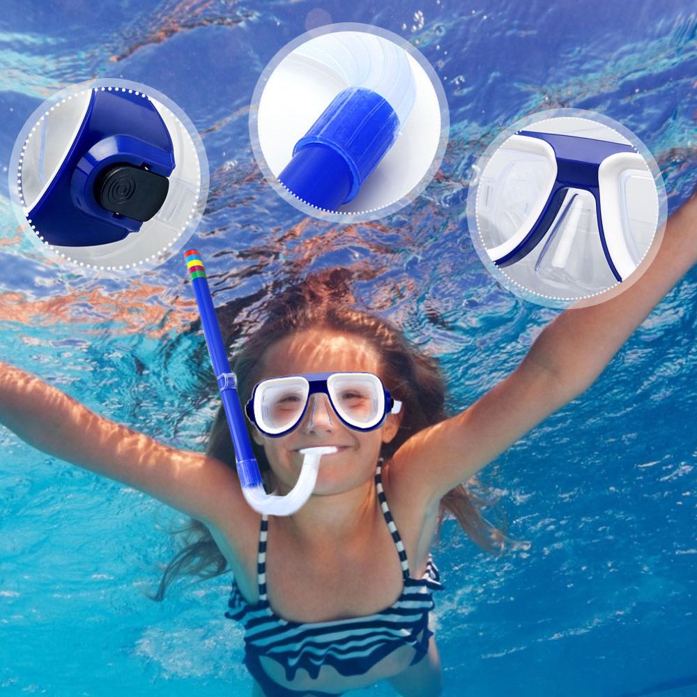 Snorkelen Kinderen Duikbril + Zuigbuis Set Nieuw Materiaal Pvc Niet-toxische Milieubescherming Materiaal Duiken Set Ch