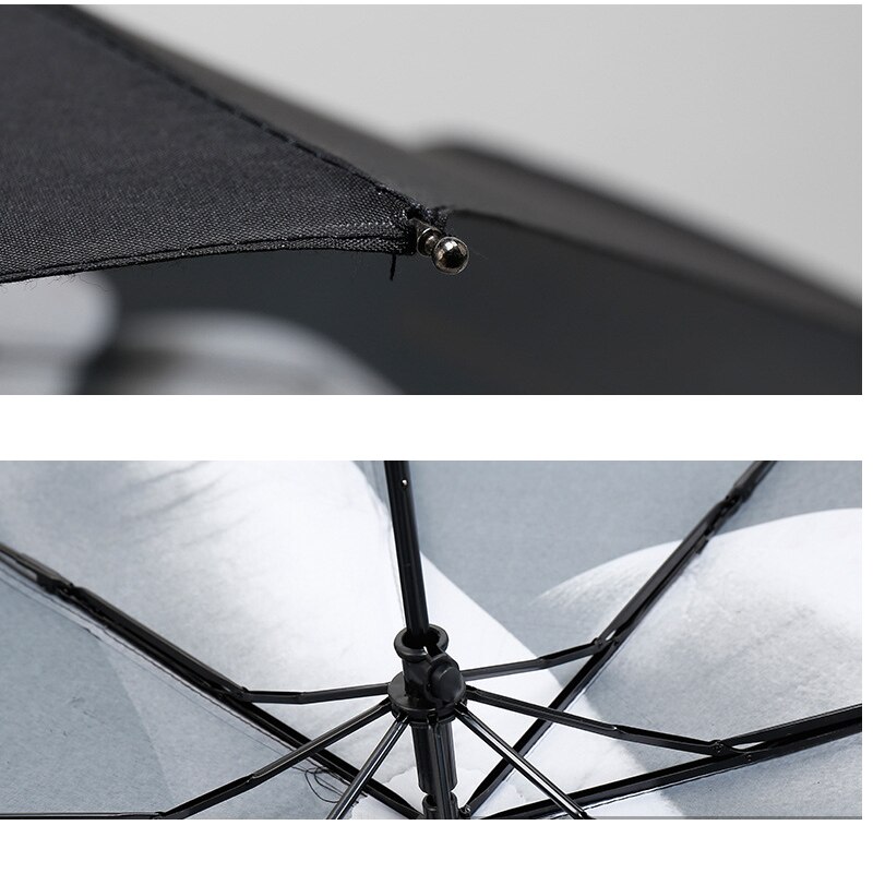 Personality Middle Finger Umbrella Men Windproof Folding Double Layer Suncreen Parasol Impermiable Umbrella Parachase With Box