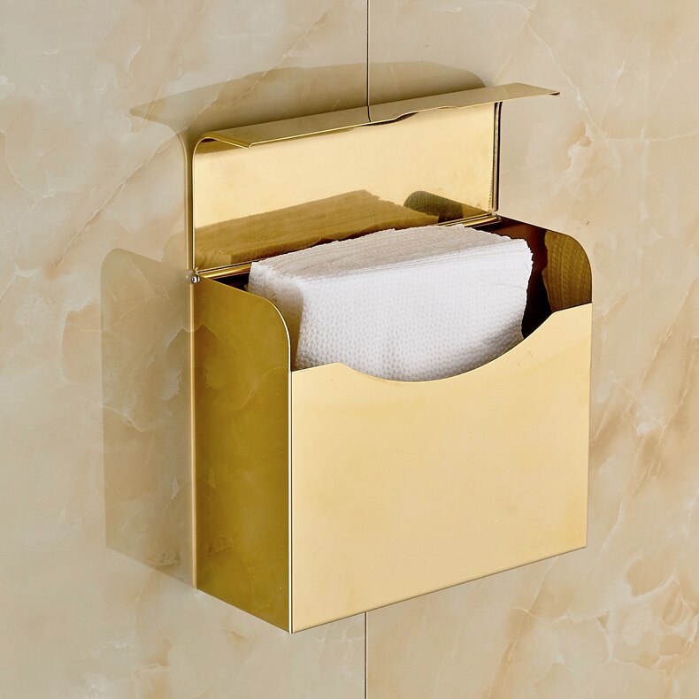 Bathroom paper holder stainless steel phone holder with bathroom phone gold towel holder toilet paper holder tissue box