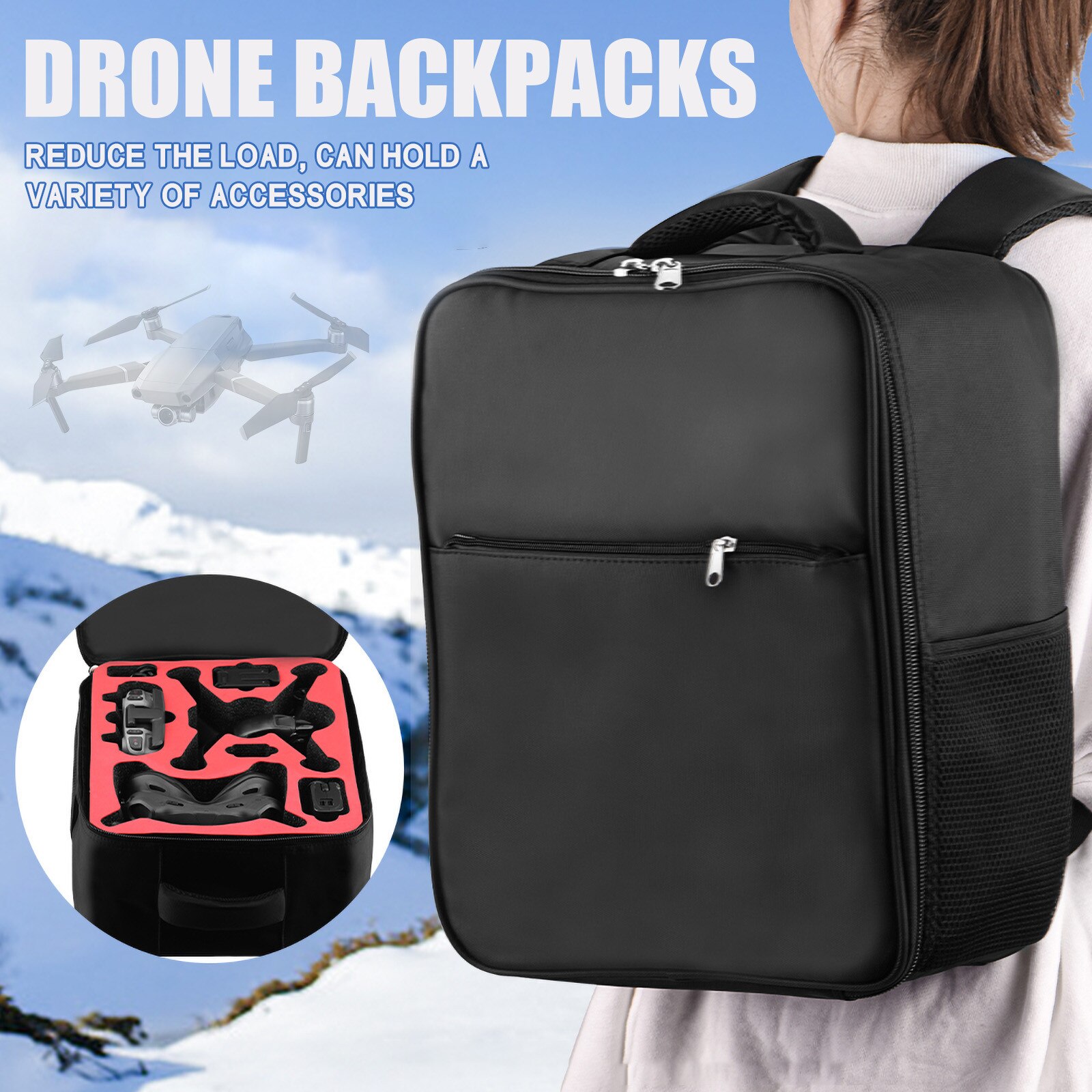 Schoudertas Voor Dji Voor Dji Fpv Combo Travel Shockproof Combinatie Draagtas Opbergtas Reizen Beschermende Accessoires