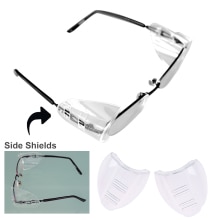2/4 Paar Bril Side Schilden Tpu Clear Glazen Beschermende Covers Flap Side Protector 12Mm Glazen Frame Side Wing Voor bril