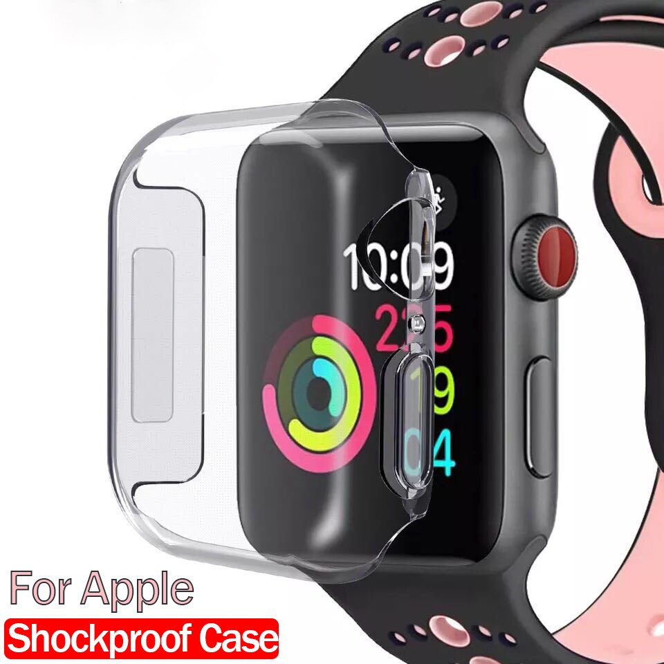 Schokbestendig Case Voor Apple Horloge 6 44Mm 40Mm Volledige Dekking 42Mm 38Mm Horloge Screen Protector Accessoires voor Iwatch Serie 5 4 3 2 1