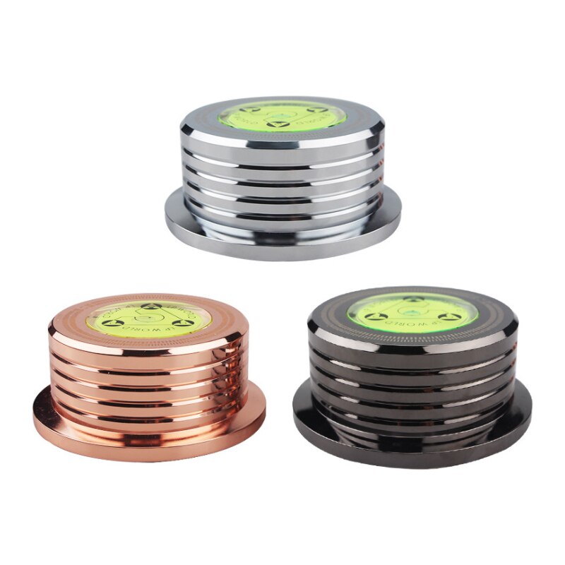 3- in- 1 -plattenklemmung aus aluminiumlegierung zur stabilisierung und zum ausbalancieren von schallplatten für plattenspieler und phonographen