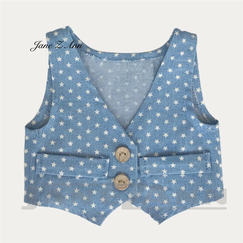 Jane Z Ann Newborn Costumes for Photoshoot Baby Boy Clothes Dot solid Vest Infant Photo Outfits Newborn Photography Accessories