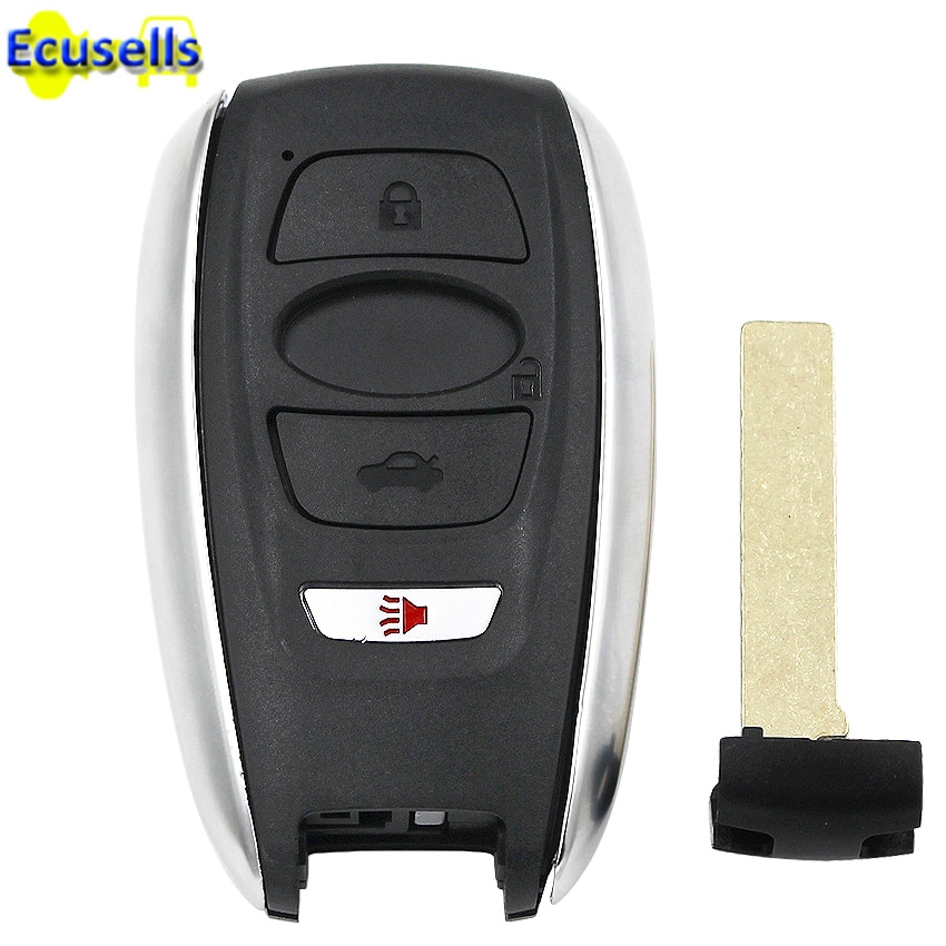 Remote Car Key Case Fob 4 Buttons for Subaru Legacy Outback Forester BRZ Impreza XV Crosstrek WRX STI with small key blade
