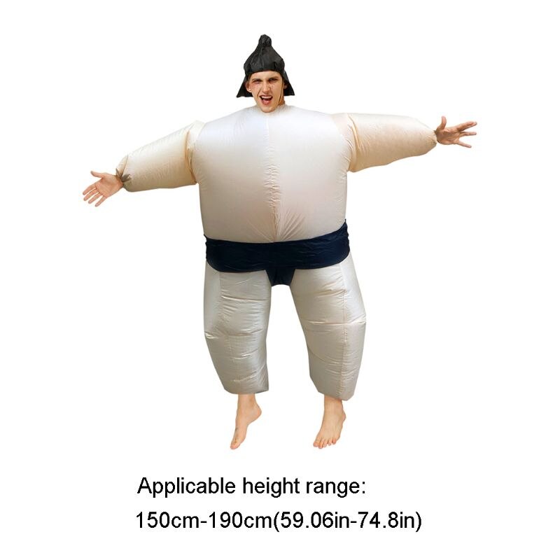 Sumo Wrestler Costume Inflatable Suit Blow Up Outfit Adult Cosplay Party Dress