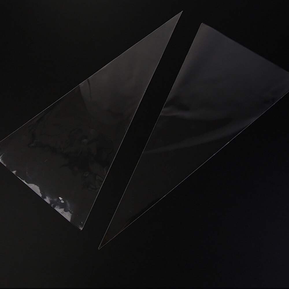 100pcs Transparent candy triangle food bag flower pack bag candy bag self-adhesive biscuit bag DIY Wedding Birthday Party