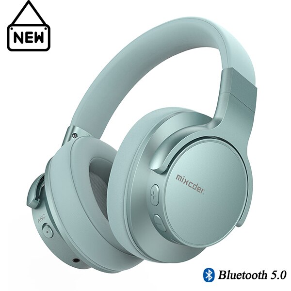 Mixcder E7 Active Noise Cancelling Bluetooth Headphones 5.0 25 Hours Play time Fast Charge with Mic Stereo Wireless Headphone: Default Title