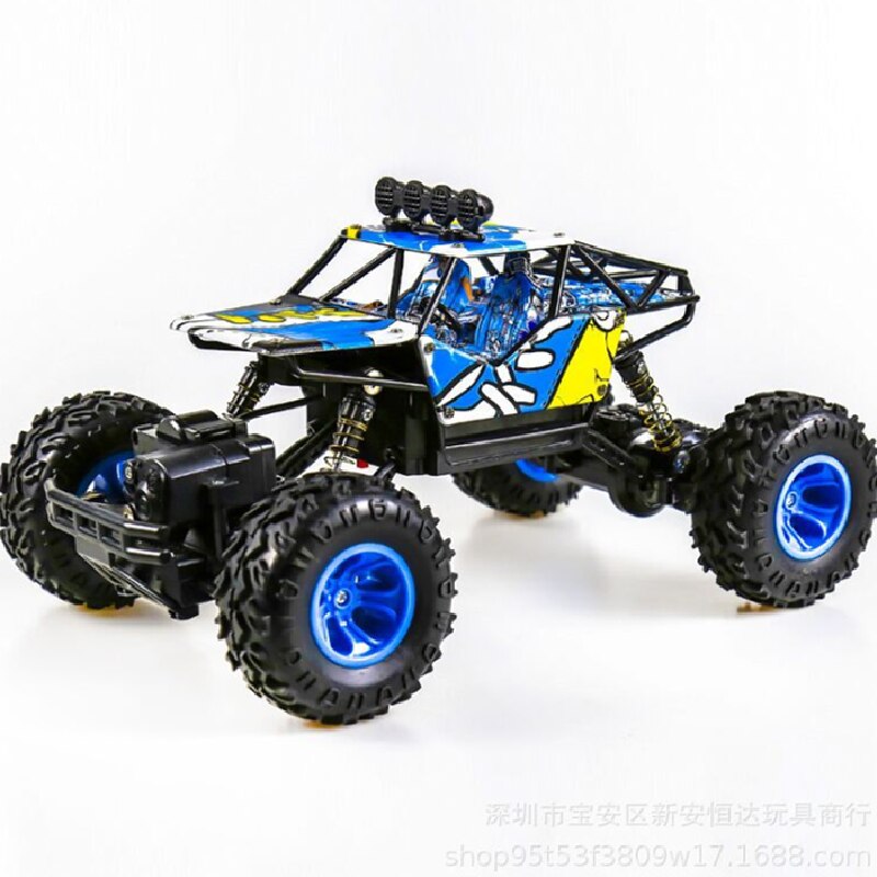 Agnicy Graffiti Klimmen Auto 1:16 Off-Road Voertuig Legering Klimmen Mountain Bigfoot Afstandsbediening Auto Model Kinderen Crossmotor