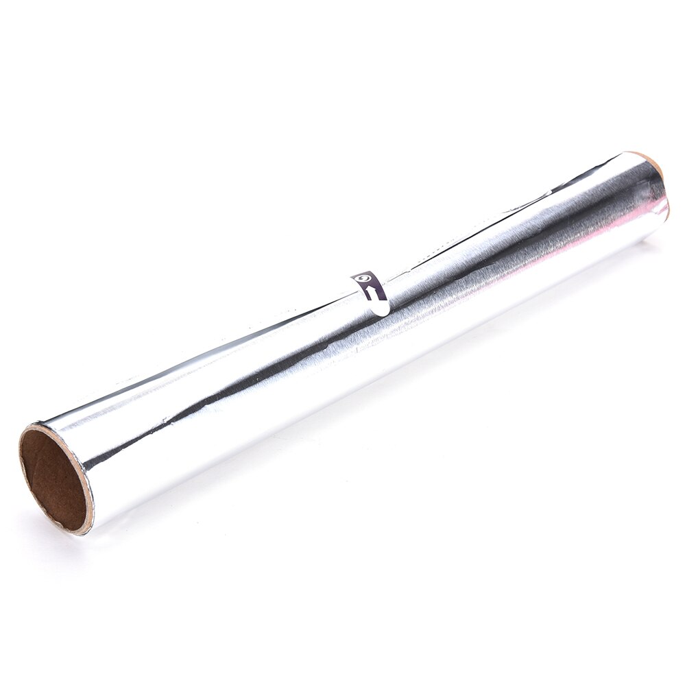 5m*30cm Tin Foil Paper Food Pack Cook Baking BBQ Grill Silver Baking Tinfoil Paper Sheet Roll Barbecue Cooking