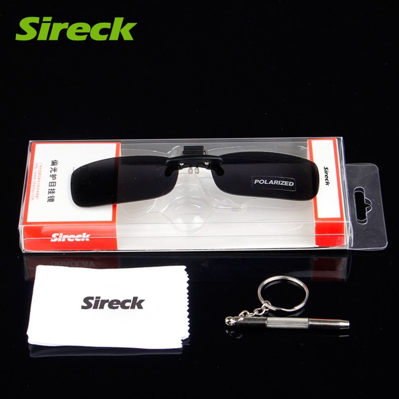 Sireck Flip Up Polarized Sunglasses Clip On Myopia Glasses Men Women Night Vision Goggles UV400 Bike Bicycle Fishing Sun Glasses
