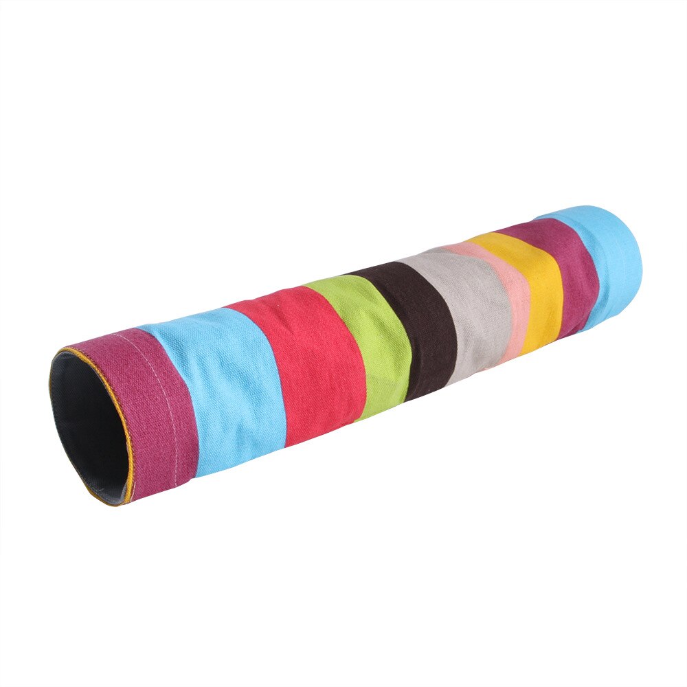 Rainbow Hamster Tunnel Squirrel Tunnel Tube Small Guinea Pig Hamster Collapsible Tunnel Channel Warm Small Pet Toy: Long two-way