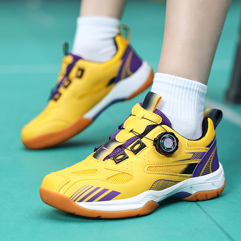 Heren badmintonschoenen, paar tennissneakers, ademende trainingsschoenen voor binnen en buiten, badmintonschoenen met draaibare gesp