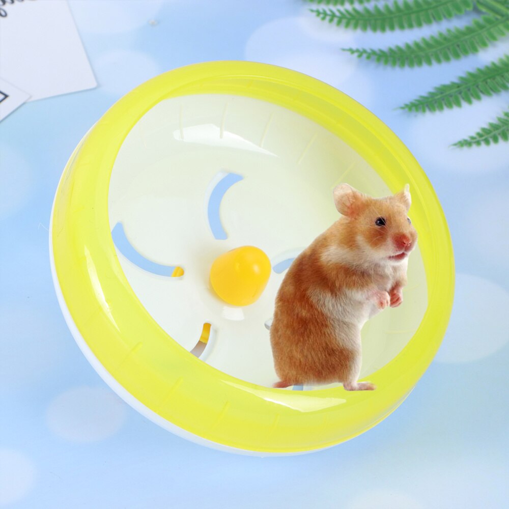 1Pc 14cm Multipurpose Wide Suitability Hamster Mice Gerbil Rat Exercise Wheel PP Run Disc Small Animal Pet Toy(Pi