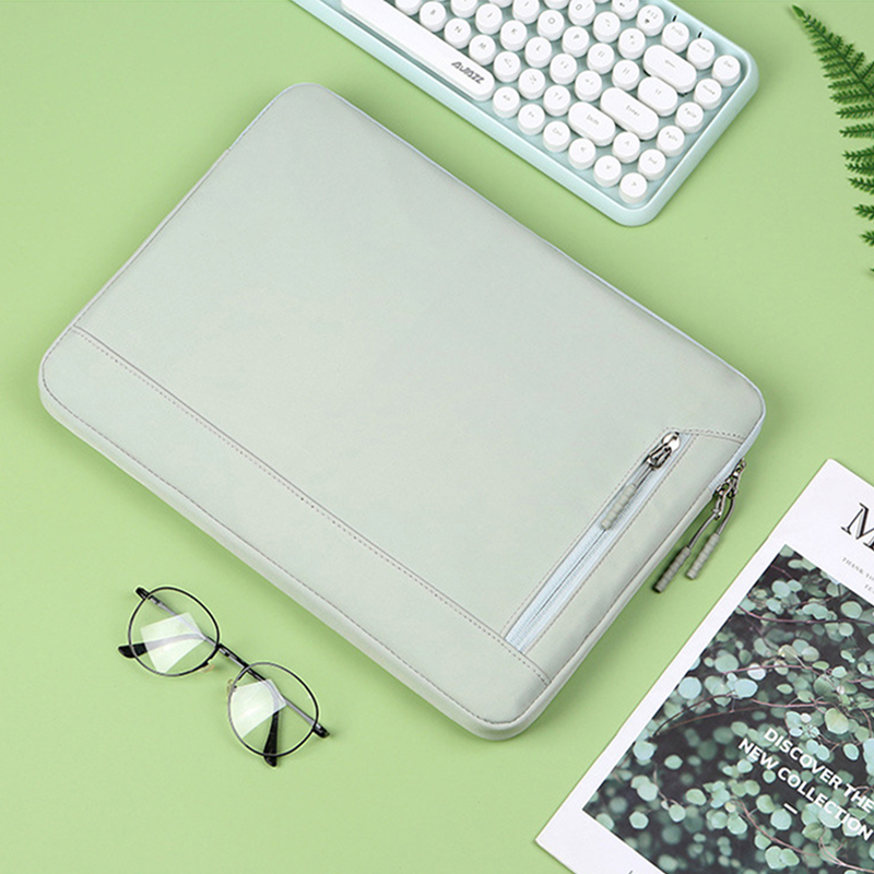 Effenkleurige laptoptas in retrostijl voor macbook air pro 13 15 13.3 14 15.6 inch notebook, eenvoudige computertas