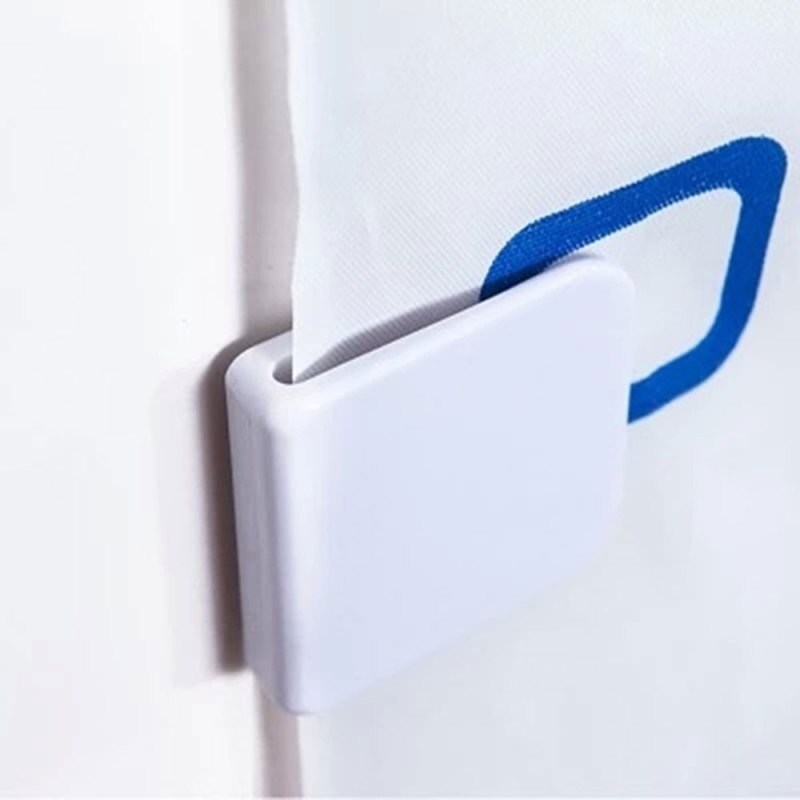 2Pcs/set Shower Curtain Clips Anti Splash Spill Water High Toilet Guard Shower Curtain Rings Clip Bathroom Products