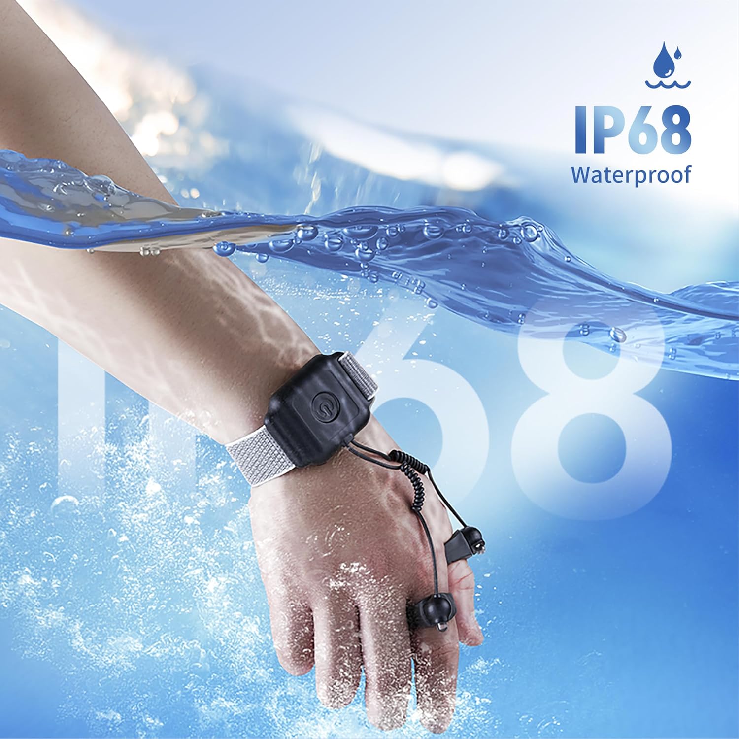 Beam Flexibility Finger Flashlight Rechargeable IP68 Waterproof Hands-Free Light for Repair, Outdoor Camping, Fishing, Long Life