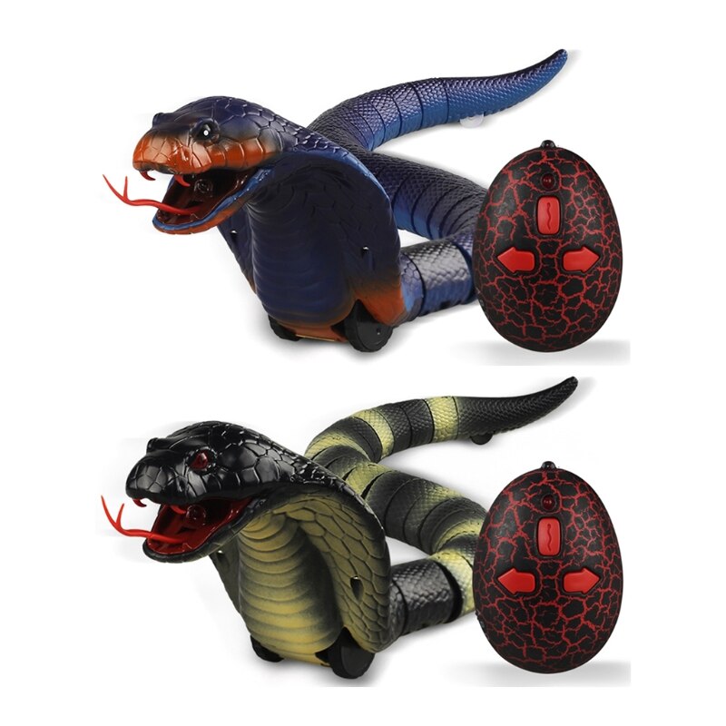 Remote control snake cobra toy animal trick scary prank toy tricky scary props funny simulation animal snake