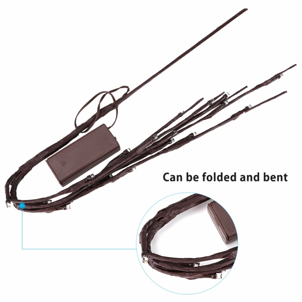 LED Willow Branch Lamp Floral Tree Light 20 Bulbs Christmas Party Home Birthday Battery Powered t Vase Decor Lamp