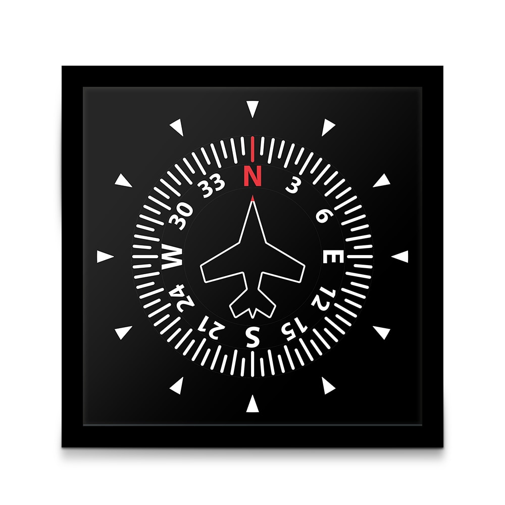 Panneau de commande de vol pour avion | Horloge de Table intelligente, boussole d'aviation, Direction d'avion moderne, Art, horloge murale
