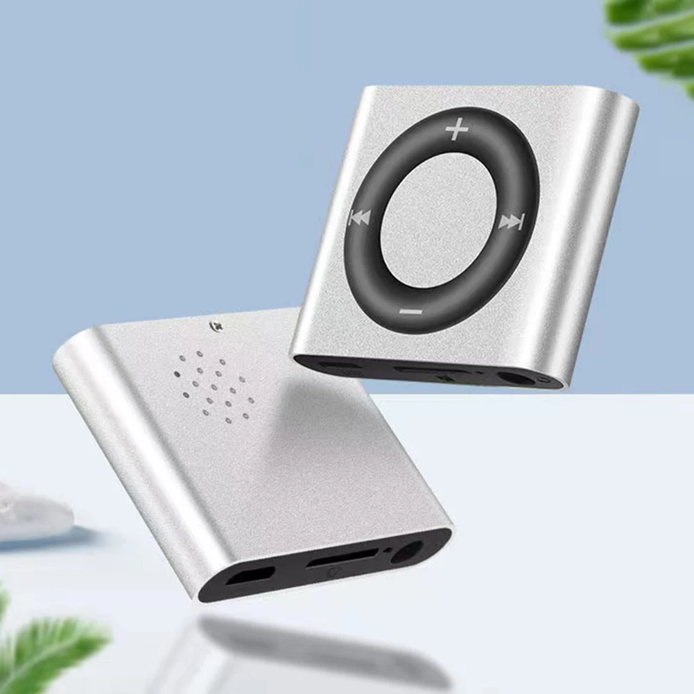 Mini odtwarzacze muzyczne MP3 Rozszerzenie 64G Clip-on Sportowy odtwarzacz muzyczny Wbudowany głośnik 180mAh Obsługa tonu dotykowego Karta TF dla studentów