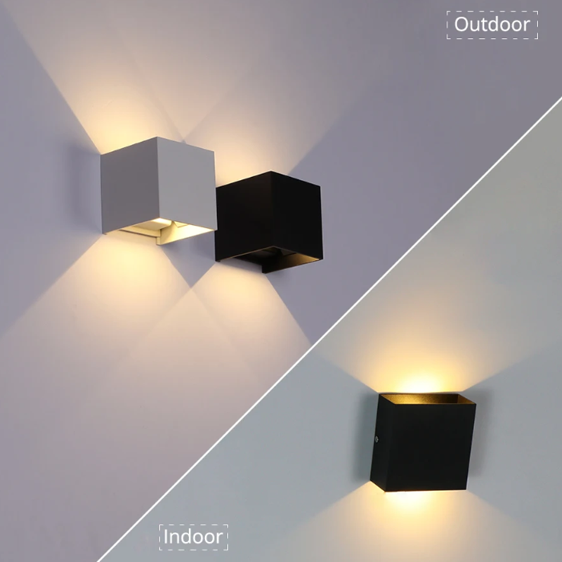 Innenwandleuchte Wohnzimmer Nachttisch Treppenleuchte Aluminium Wasserdicht IP65 Balkon Wandleuchte LED Wandleuchte Veranda Lampe für Deko