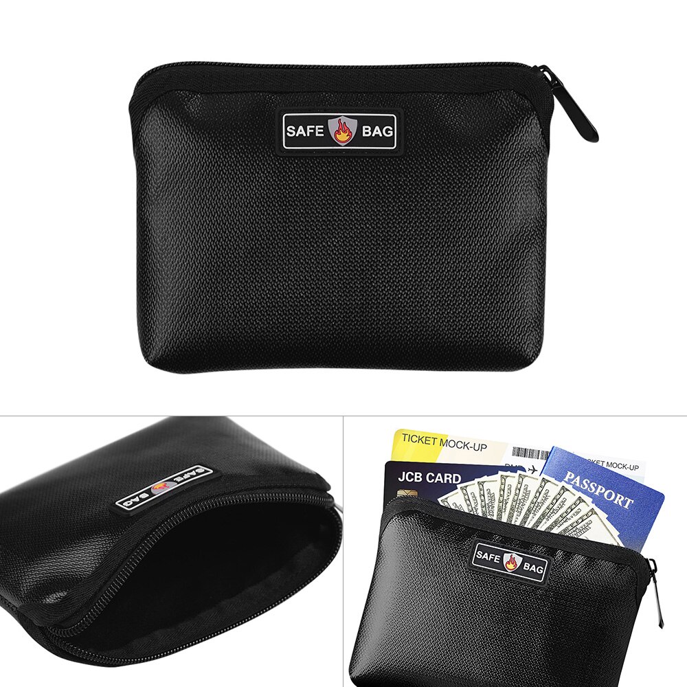 Ognioodporna wodoodporna teczka na dokumenty płynny materiał silikonowy izolacja cieplna ognioodporna i wodoodporna bezpieczna torba zapinana na zamek