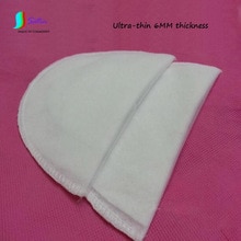 Ultradunne 6mm- laags naaldgeperforeerde katoenen dames schoudervullingen in wit  s0067l